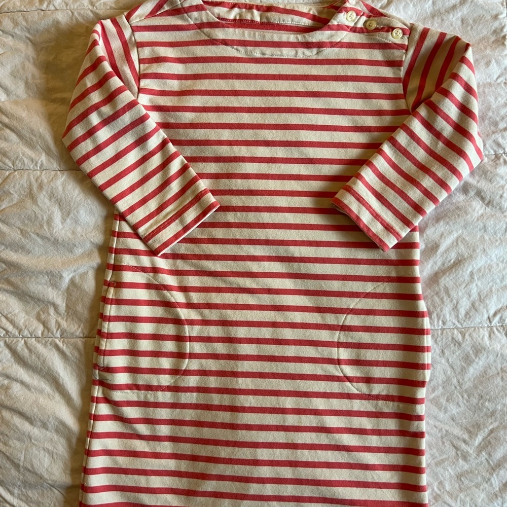 Primary Striped Kids Shirt Dress